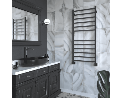 Полотенцесушитель водяной Stinox Quatro 50x120 черный матовый