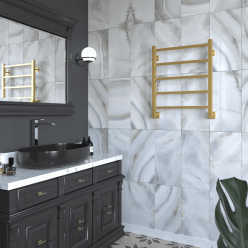 Полотенцесушитель водяной Stinox Quatro 50x60 золото сатин