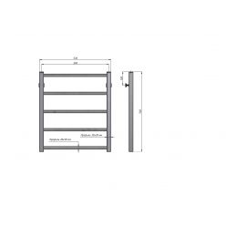 Полотенцесушитель водяной Stinox Quatro 50x60 белый матовый