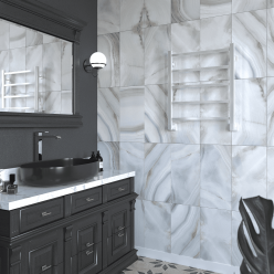 Полотенцесушитель водяной Stinox Quatro 50x60 белый глянец