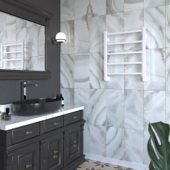 Полотенцесушитель водяной Stinox Quatro 50x60 белый матовый