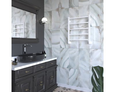 Полотенцесушитель водяной Stinox Quatro 50x60 белый матовый