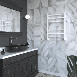 Полотенцесушитель водяной Stinox Quatro 50x70 белый матовый