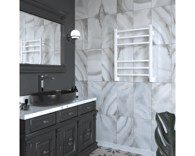 Полотенцесушитель водяной Stinox Quatro 50x70 белый матовый