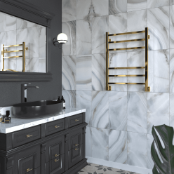 Полотенцесушитель водяной Stinox Quatro 50x70 золото глянец