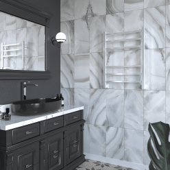 Полотенцесушитель водяной Stinox Quatro 50x70 белый глянец