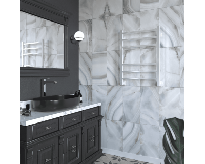 Полотенцесушитель водяной Stinox Quatro 50x70 белый глянец