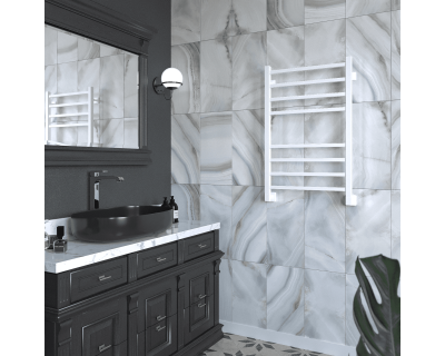 Полотенцесушитель водяной Stinox Quatro 50x80 белый матовый