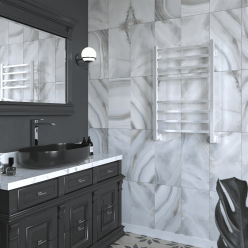 Полотенцесушитель водяной Stinox Quatro 50x80 белый глянец