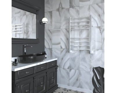 Полотенцесушитель водяной Stinox Quatro 50x80 белый глянец