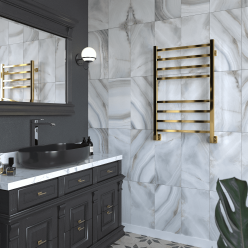 Полотенцесушитель водяной Stinox Quatro 50x80 золото глянец