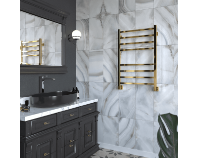 Полотенцесушитель водяной Stinox Quatro 50x80 золото глянец