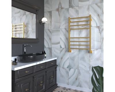 Полотенцесушитель водяной Stinox Quatro 50x80 золото сатин