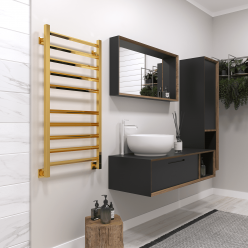 Полотенцесушитель водяной Stinox Sorento 50x100 золото глянец