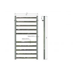 Полотенцесушитель водяной Stinox Sorento 50x100 золото сатин