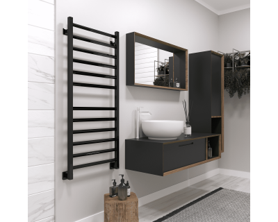 Полотенцесушитель водяной Stinox Sorento 50x120 черный глянец