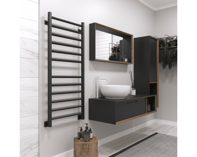 Полотенцесушитель водяной Stinox Sorento 50x120 черный матовый