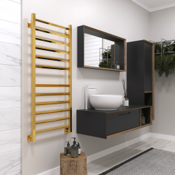 Полотенцесушитель водяной Stinox Sorento 50x120 золото глянец