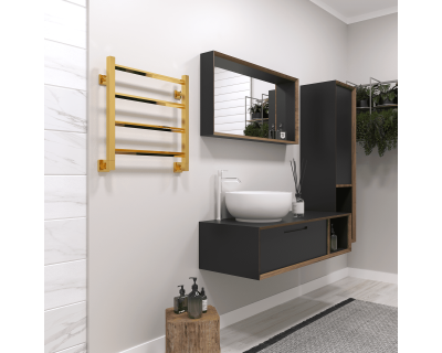 Полотенцесушитель водяной Stinox Sorento 50x50 золото глянец