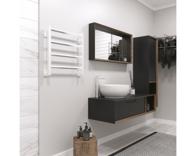 Полотенцесушитель водяной Stinox Sorento 50x50 белый глянец