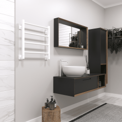 Полотенцесушитель водяной Stinox Sorento 50x50 белый матовый