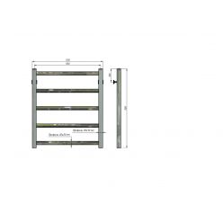 Полотенцесушитель водяной Stinox Sorento 50x60 золото сатин
