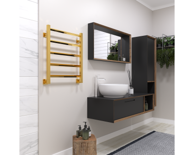 Полотенцесушитель водяной Stinox Sorento 50x60 золото глянец