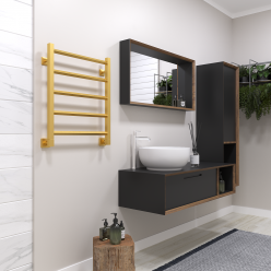 Полотенцесушитель водяной Stinox Sorento 50x60 золото сатин
