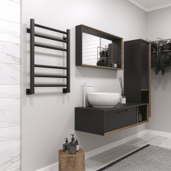 Полотенцесушитель водяной Stinox Sorento 50x70 черный матовый