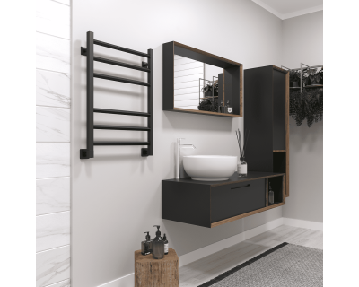 Полотенцесушитель водяной Stinox Sorento 50x70 черный матовый