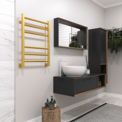 Полотенцесушитель водяной Stinox Sorento 50x70 золото сатин