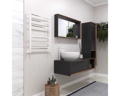 Полотенцесушитель водяной Stinox Sorento 50x70 белый глянец