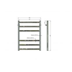 Полотенцесушитель водяной Stinox Sorento 50x70 белый матовый
