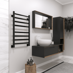 Полотенцесушитель водяной Stinox Sorento 50x80 черный глянец