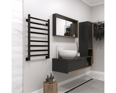 Полотенцесушитель водяной Stinox Sorento 50x80 черный глянец