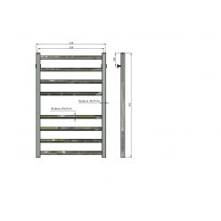 Полотенцесушитель водяной Stinox Sorento 50x80 золото глянец