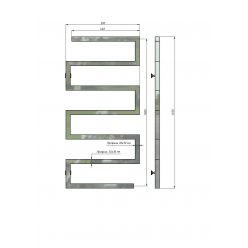 Полотенцесушитель водяной Stinox Ultra 50x100 белый глянец