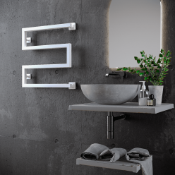 Полотенцесушитель водяной Stinox Ultra 50x50 белый матовый