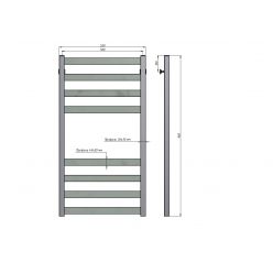 Полотенцесушитель водяной Stinox Verona 50x100 белый матовый