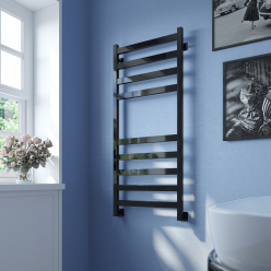 Полотенцесушитель водяной Stinox Verona 50x120 черный глянец