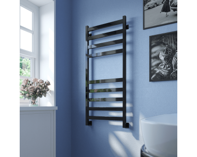 Полотенцесушитель водяной Stinox Verona 50x120 черный глянец