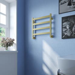 Полотенцесушитель водяной Stinox Verona 50x50 золото сатин