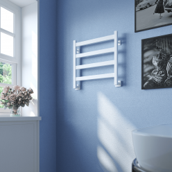 Полотенцесушитель водяной Stinox Verona 50x50 белый матовый