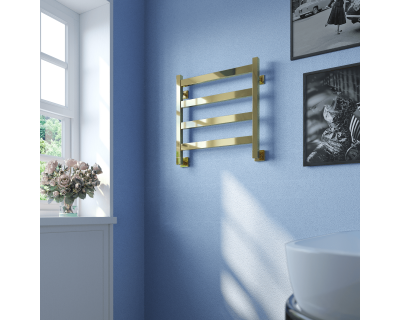 Полотенцесушитель водяной Stinox Verona 50x50 золото глянец