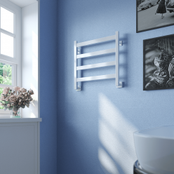 Полотенцесушитель водяной Stinox Verona 50x50 белый глянец