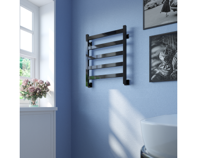 Полотенцесушитель водяной Stinox Verona 50x60 черный глянец