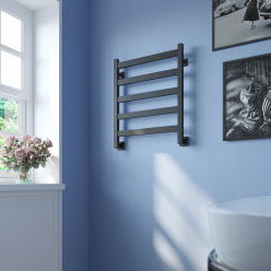 Полотенцесушитель водяной Stinox Verona 50x60 черный матовый