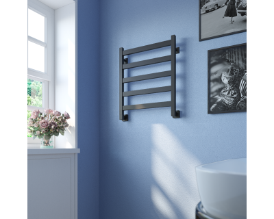 Полотенцесушитель водяной Stinox Verona 50x60 черный матовый