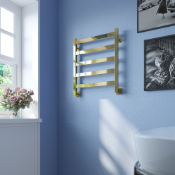 Полотенцесушитель водяной Stinox Verona 50x60 золото глянец