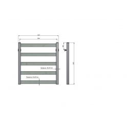 Полотенцесушитель водяной Stinox Verona 50x60 белый глянец